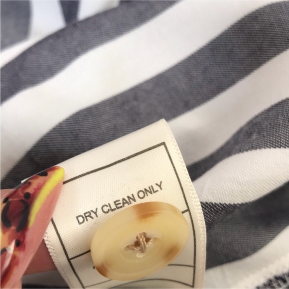 BB DAKOTA 4 Set Sail Stripe Midi Dress In Navy - Picture 14 of 16